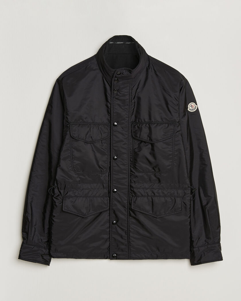Stone Island Raso Gommato 3L Cotton Hooded Field Jacket Military