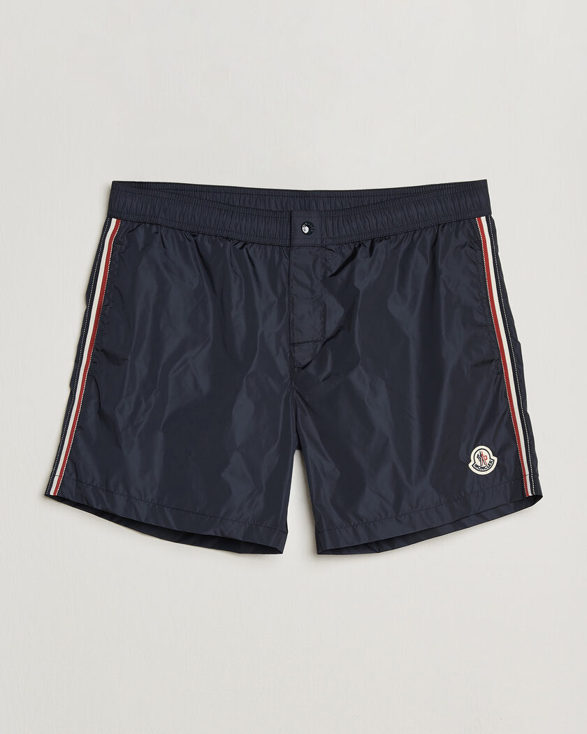 Moncler Contrast Band Swim Shorts Navy – Bleu