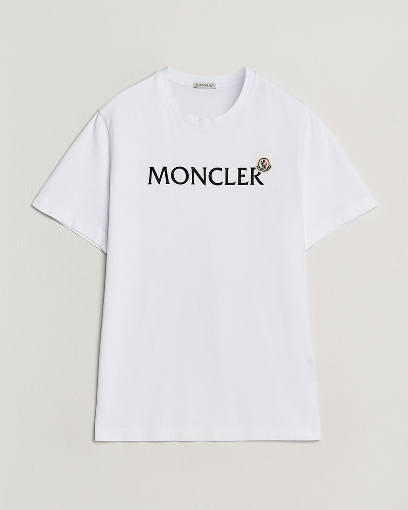 Moncler Lettering Logo T-Shirt White – Blanc
