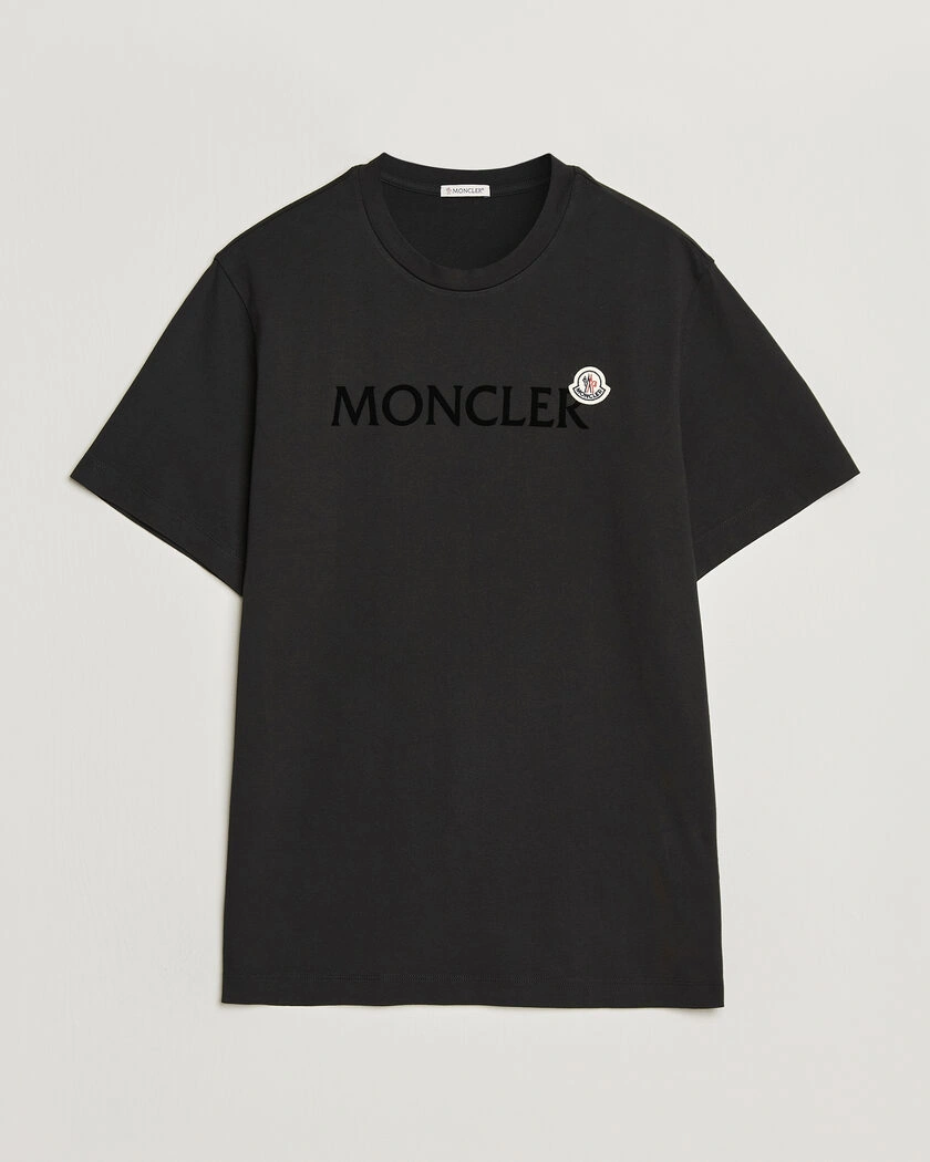 Moncler Lettering Logo T-Shirt Black – Noir