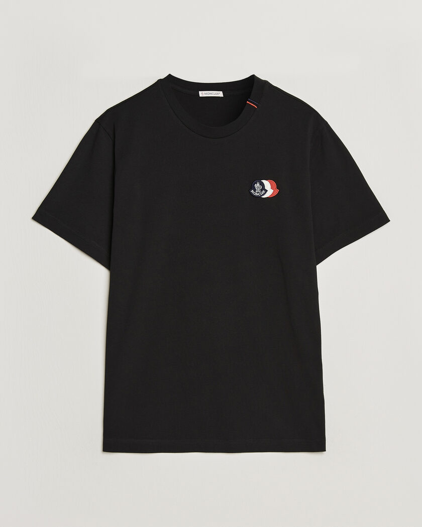 Moncler Tricolore Logo T-Shirt Black – Noir