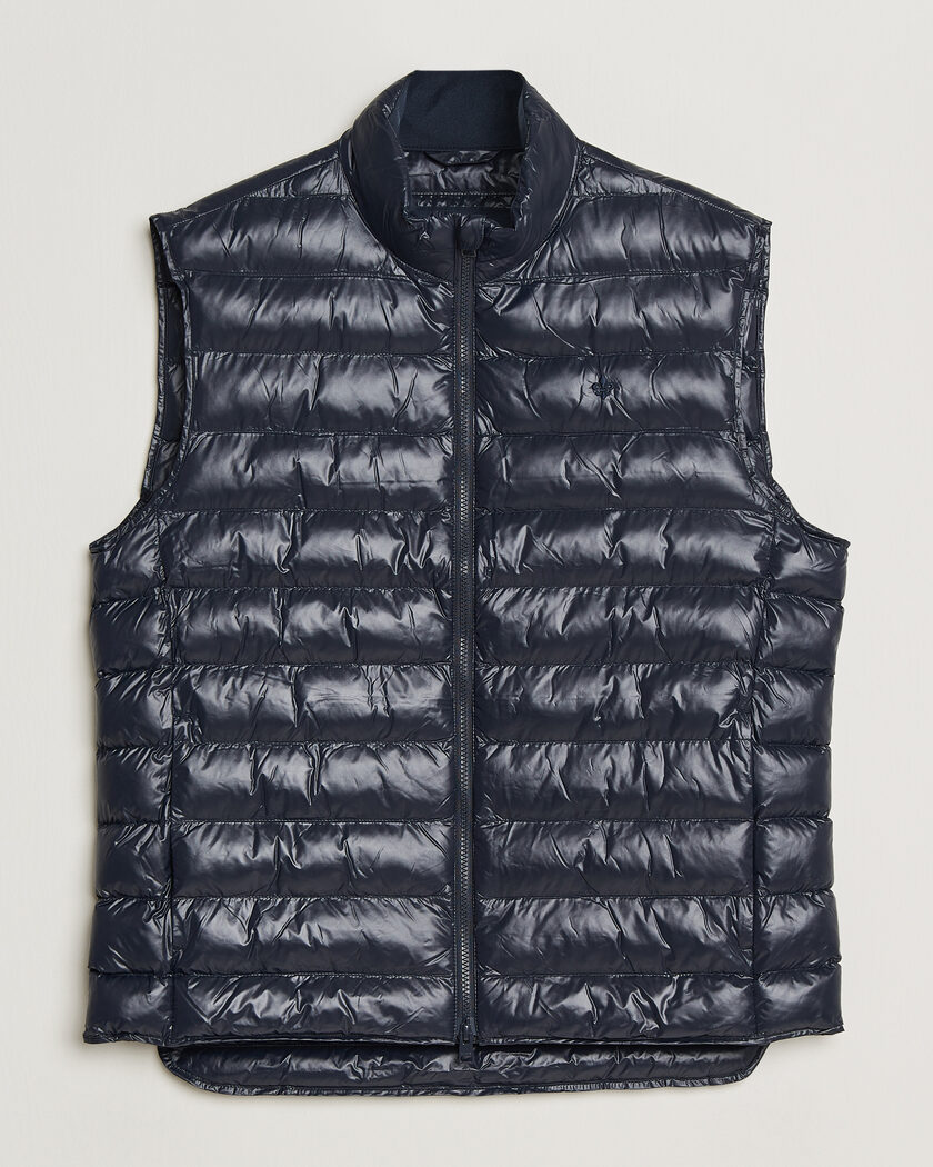 Morris Norfolk Liner Vest Glossy Navy – Bleu