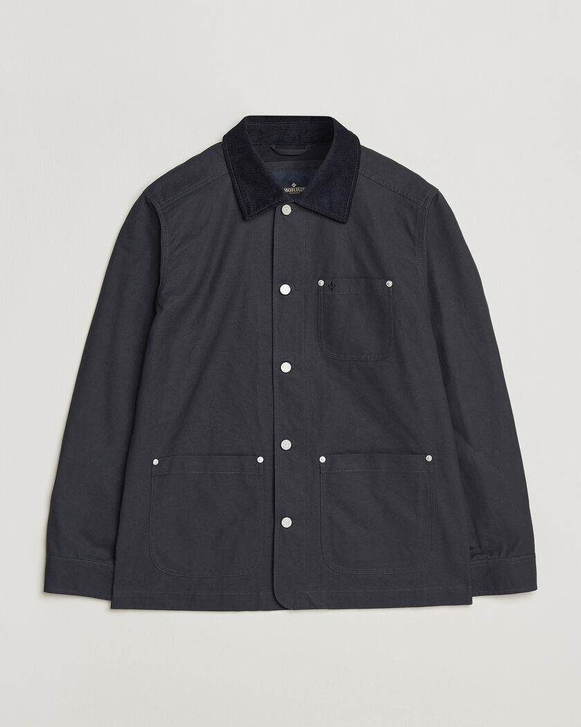 Morris Belmont Wax Shirt Jacket Navy – Bleu