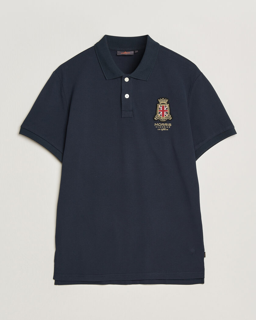 Morris Barton Pique Navy – Bleu