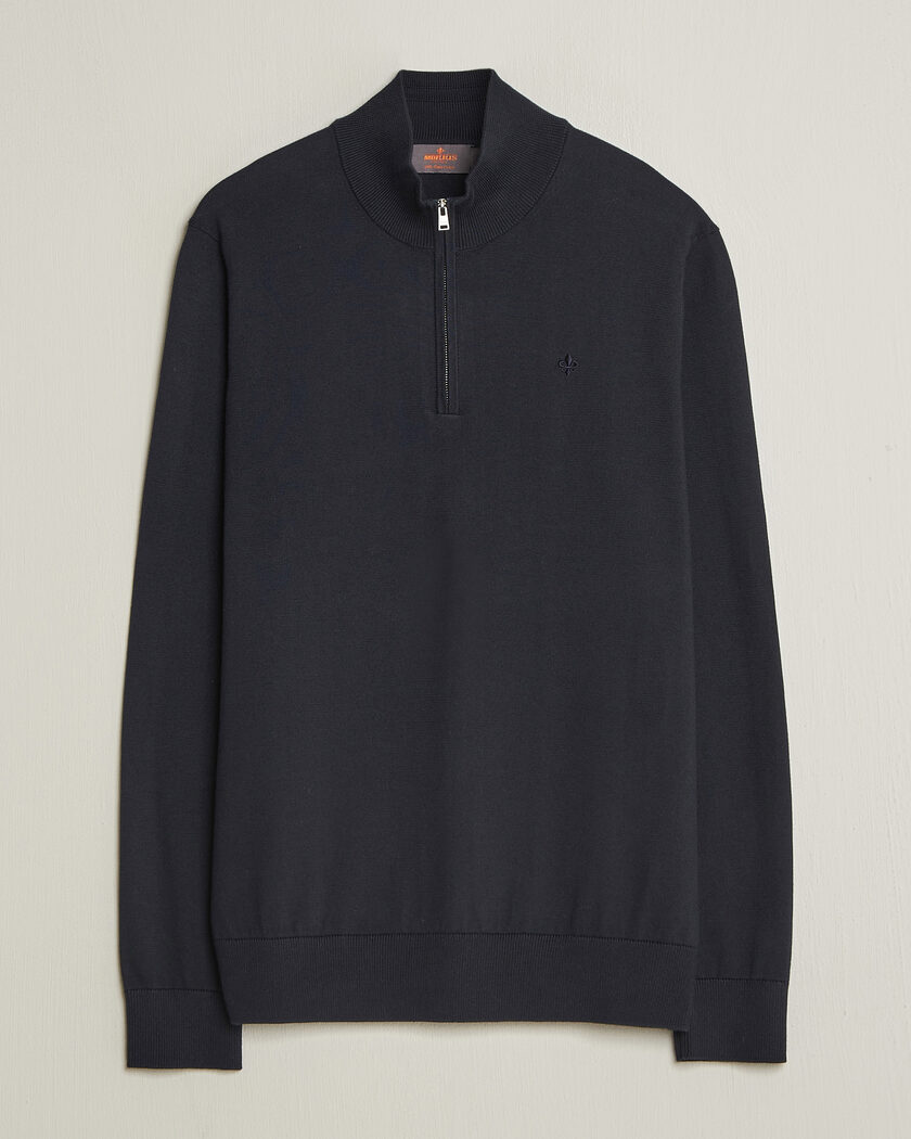 Morris Riley Half-Zip Navy – Bleu