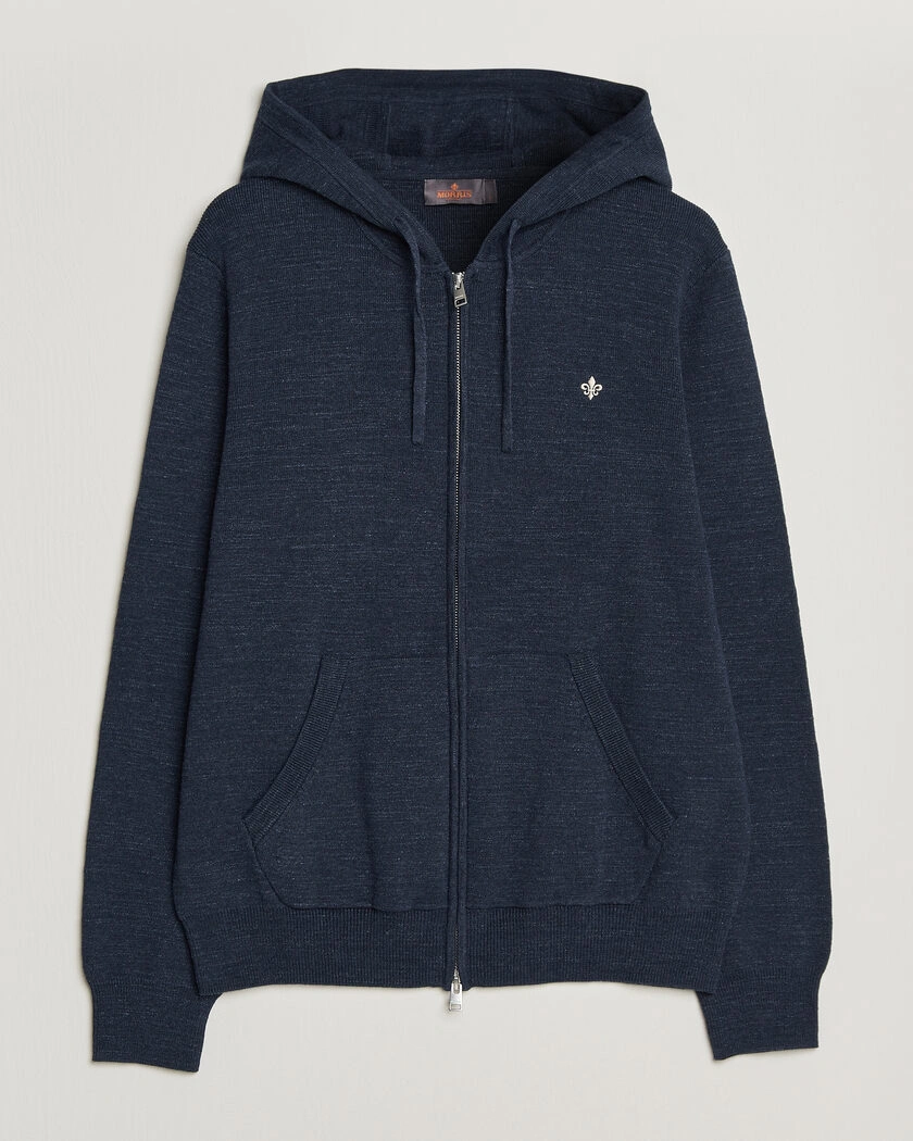 Morris Randall Full-Zip Hoodie Navy – Bleu