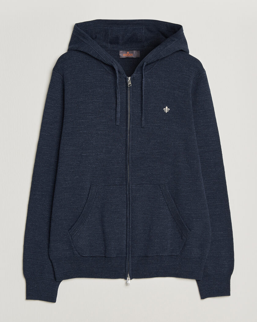 Morris Randall Full-Zip Hoodie Navy – Bleu