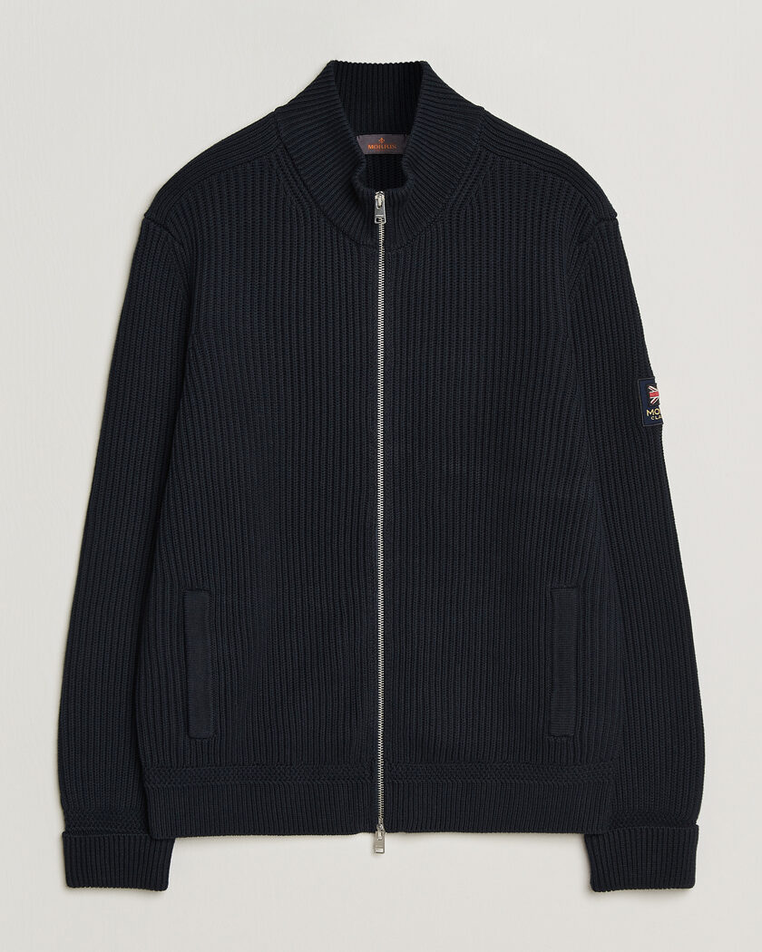 Morris Brenton Full-Zip Cardigan Navy – Bleu