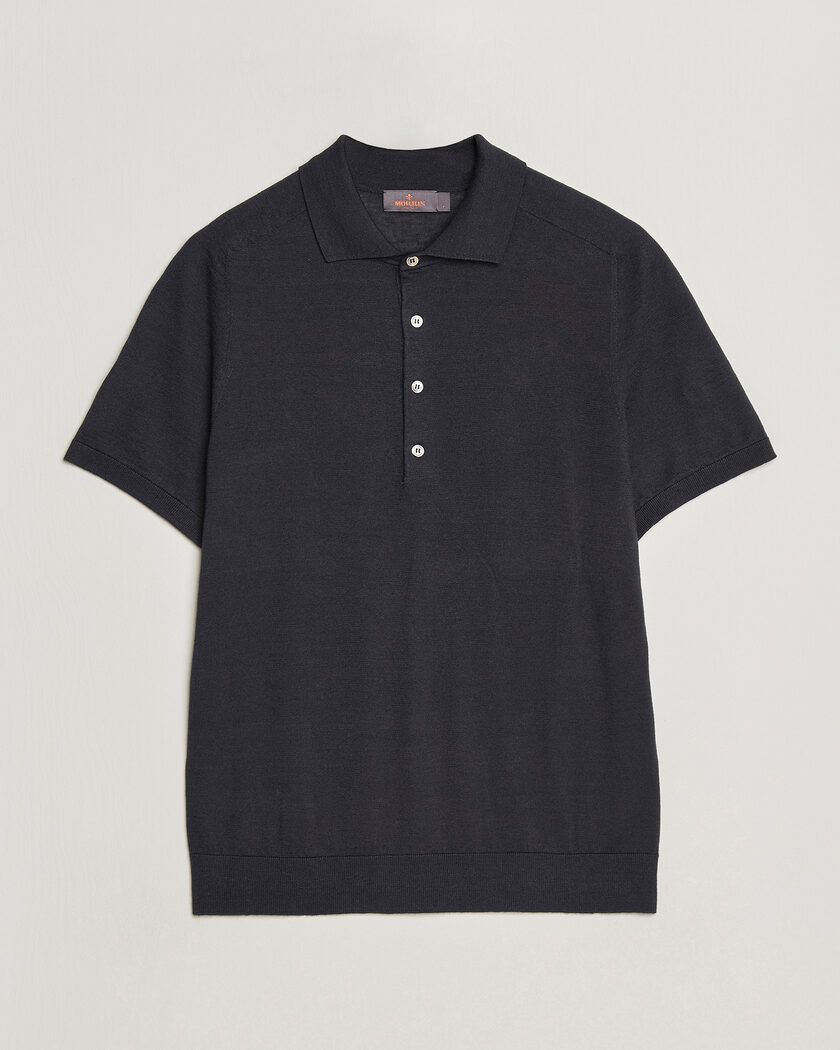 Morris Colin Short Sleeve Polo Shirt Navy – Bleu
