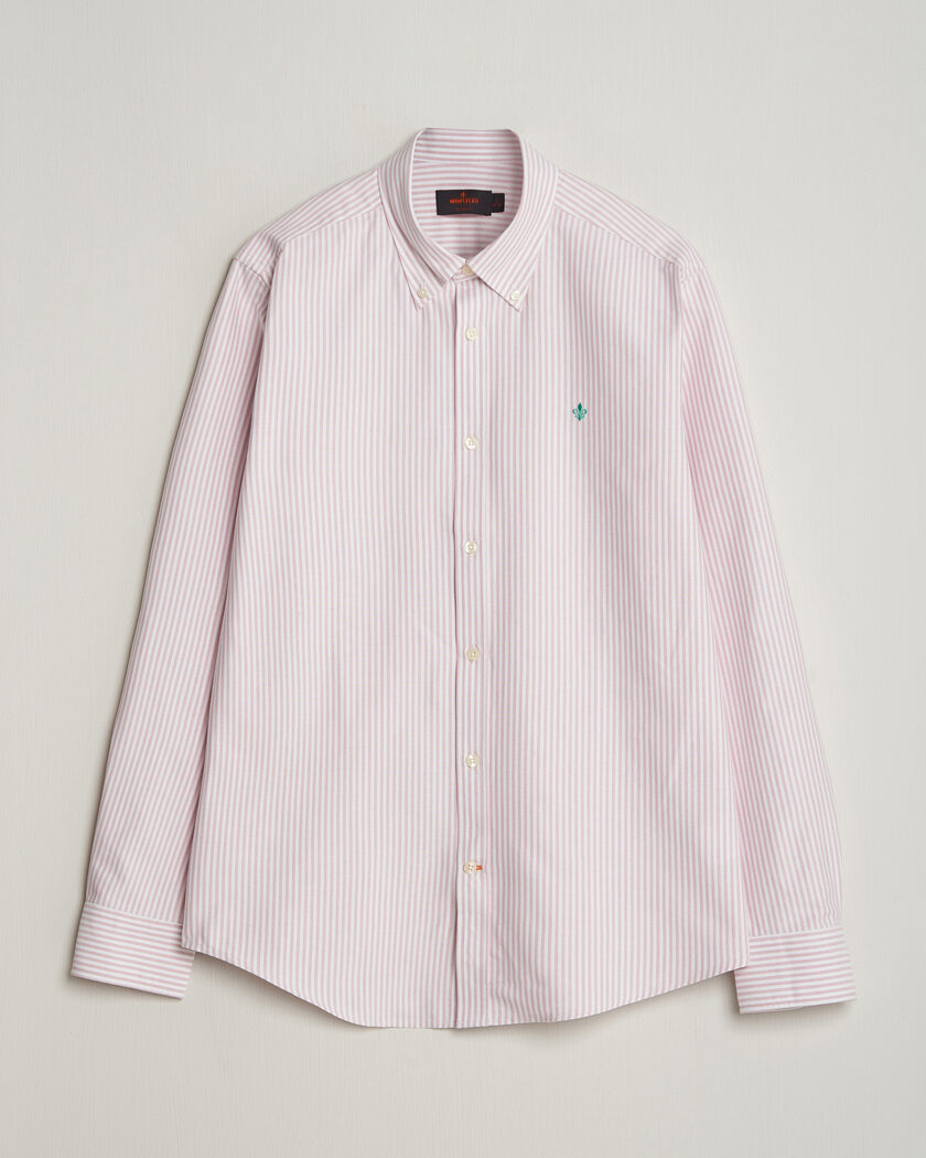 Morris Douglas Striped Oxford Shirt Pink – Rose