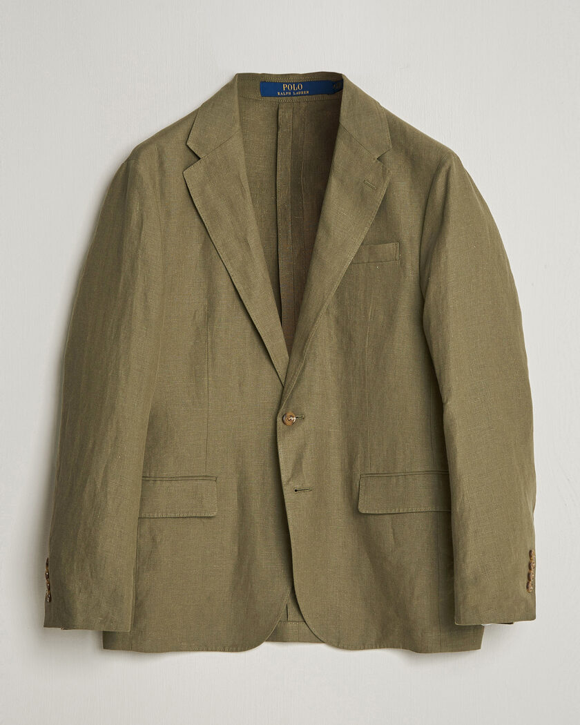 Polo Ralph Lauren Linen Sportcoat Basic Olive – Vert