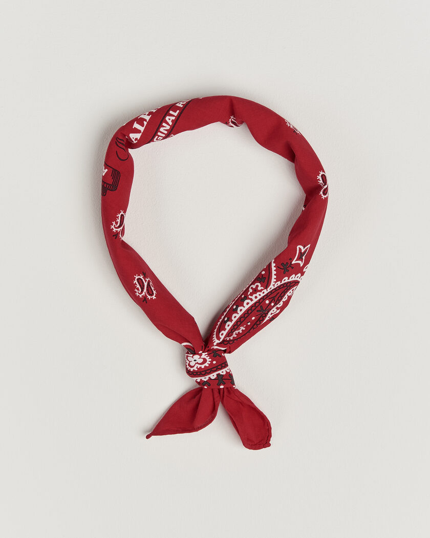 Polo Ralph Lauren Cotton Printed Bandana Red/White – Rouge