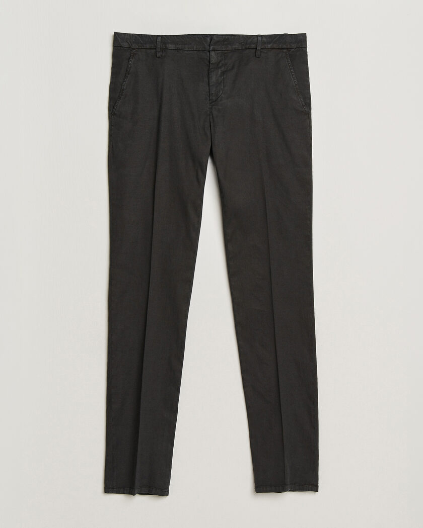 Dondup Spiritisimo Linen Stretch Chinos Black – Noir
