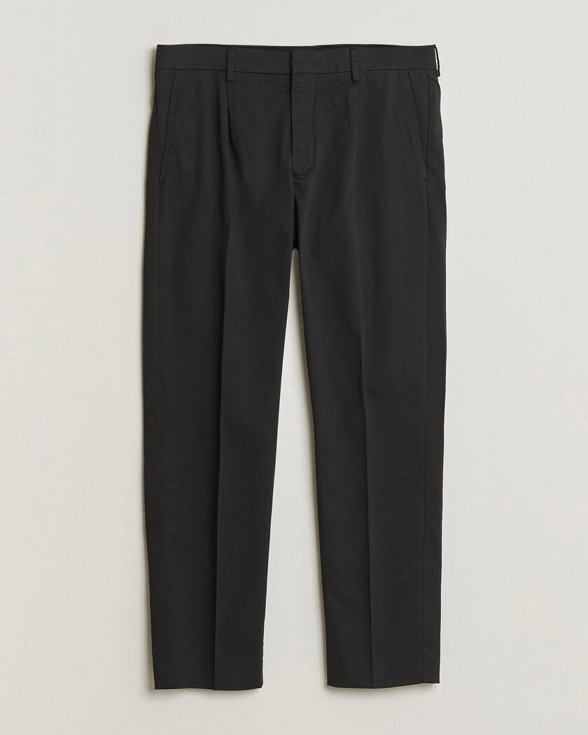 NN07 Bill Pleated Trousers Black – Noir