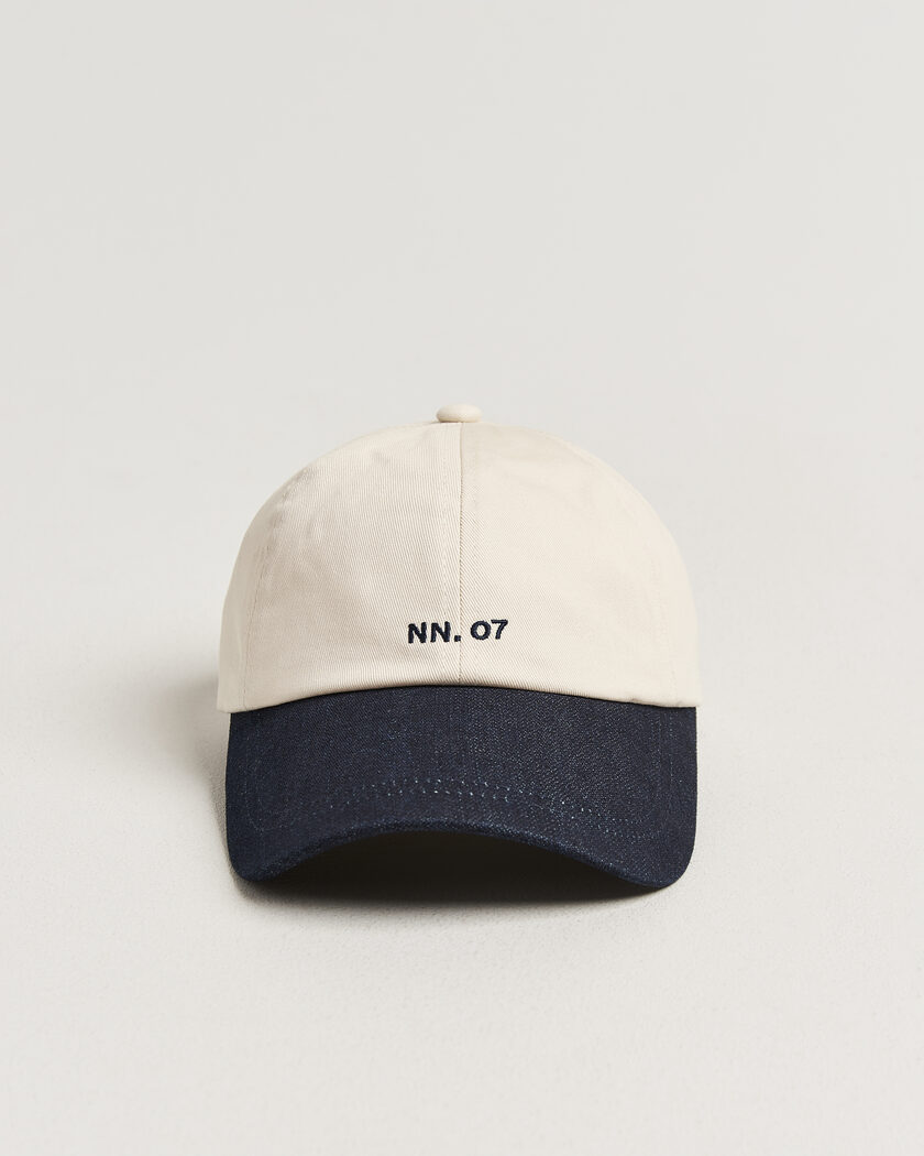 NN07 Logo Cap Raw Indigo – Bleu