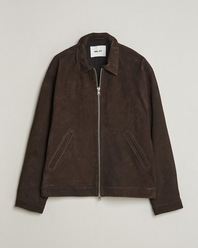 NN07 Petrus Suede Jacket Deep Truffle – Marron