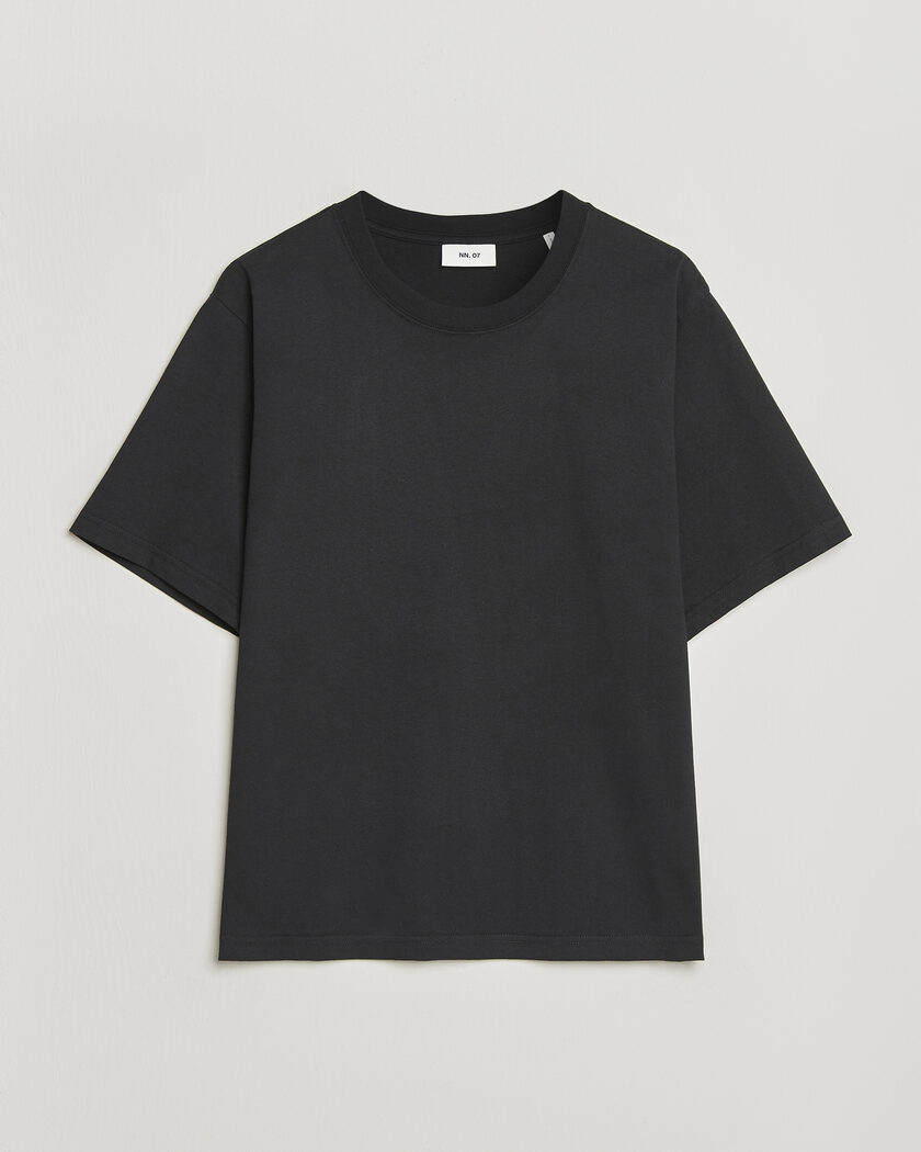 NN07 Jett Washed Crew Neck T-Shirt Black – Noir