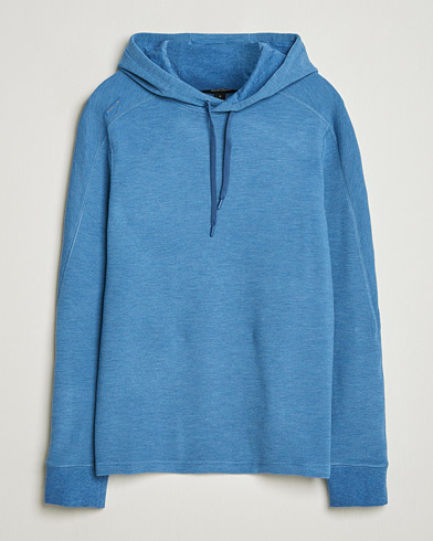 RLX Ralph Lauren Tech Waffle Hoodie Fog Blue Heather – Bleu