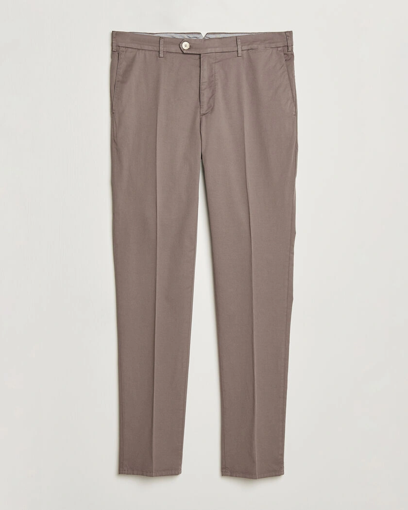 Brunello Cucinelli Slim Fit Chinos Brown – Marron