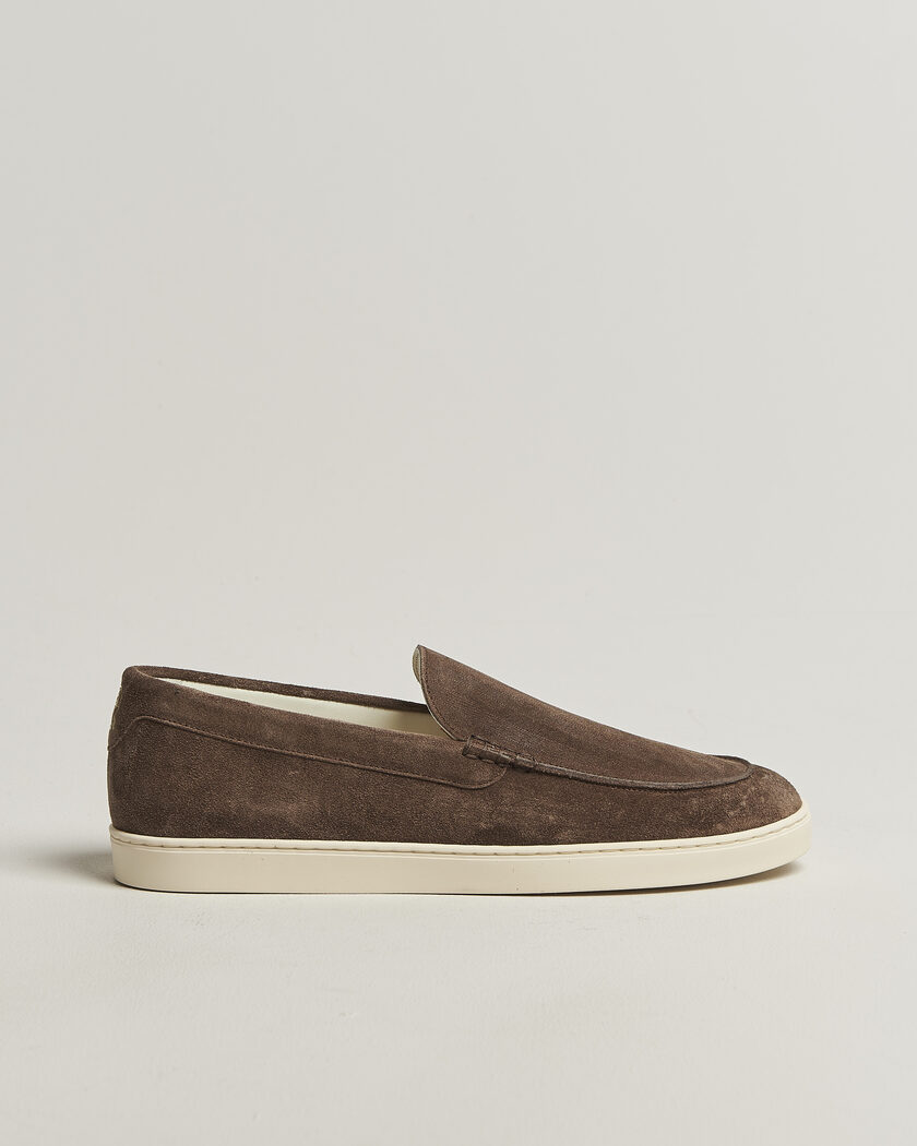 Brunello Cucinelli Moccasin Shoes Dark Brown Suede – Marron