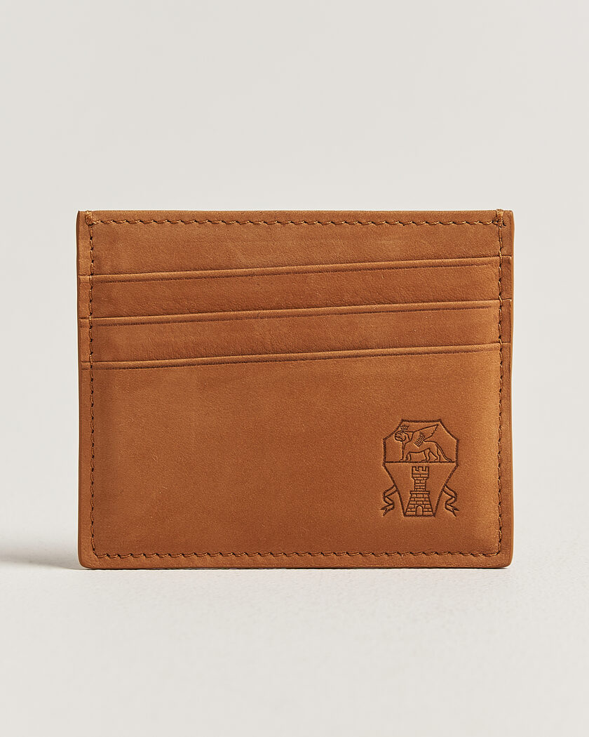 Brunello Cucinelli Nubuck Wallet Card Holder Cognac – Marron