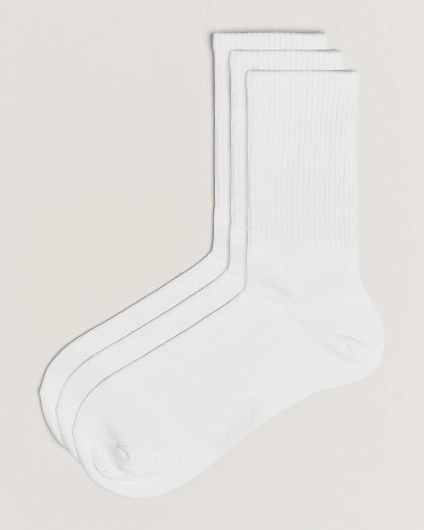  Bread & Boxers 3-Pack Sport Sock White – Blanc