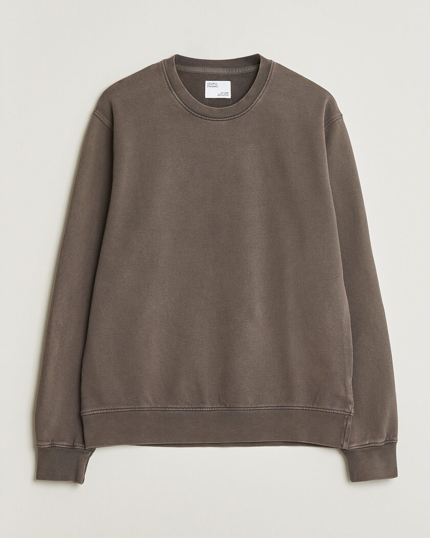 Colorful Standard Classic Organic Crew Neck Sweat Fade Mud – Marron