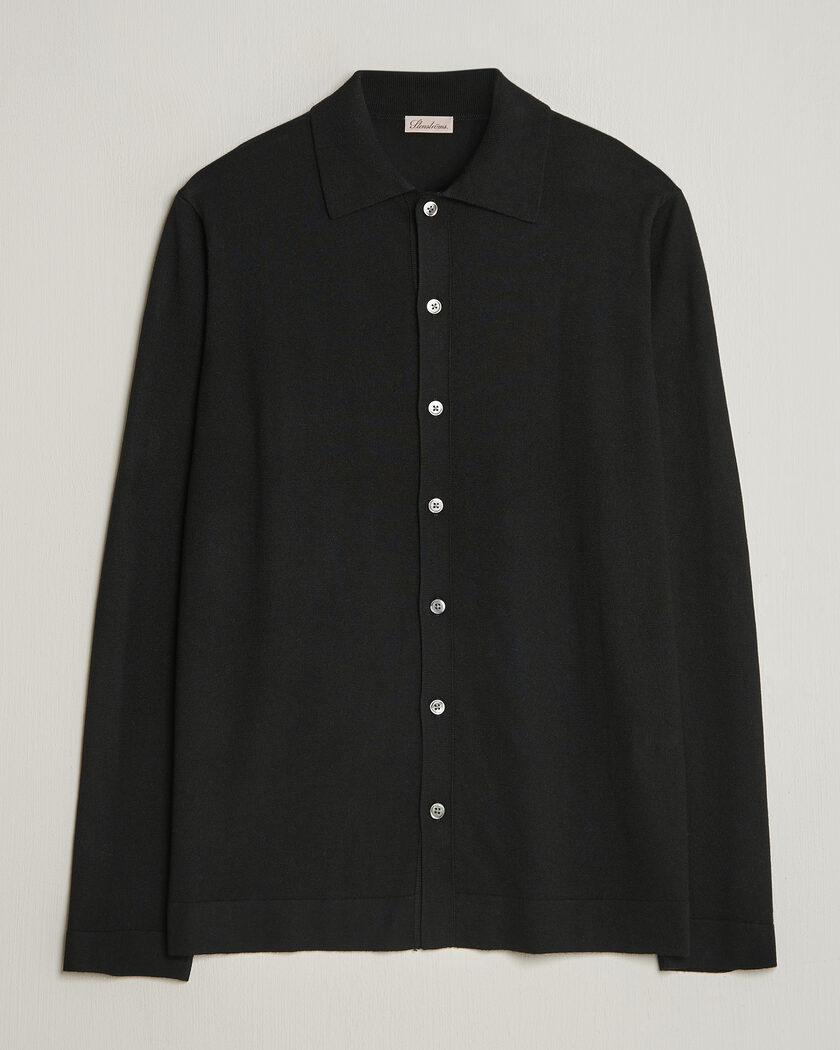 Stenströms Silk/Cashmere Cardigan Black – Noir