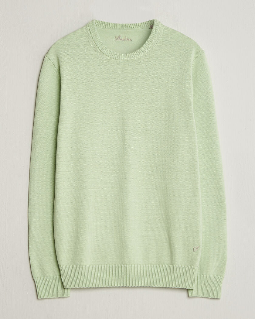 Stenströms Organic Cotton Knitted Sweater Light Green – Vert