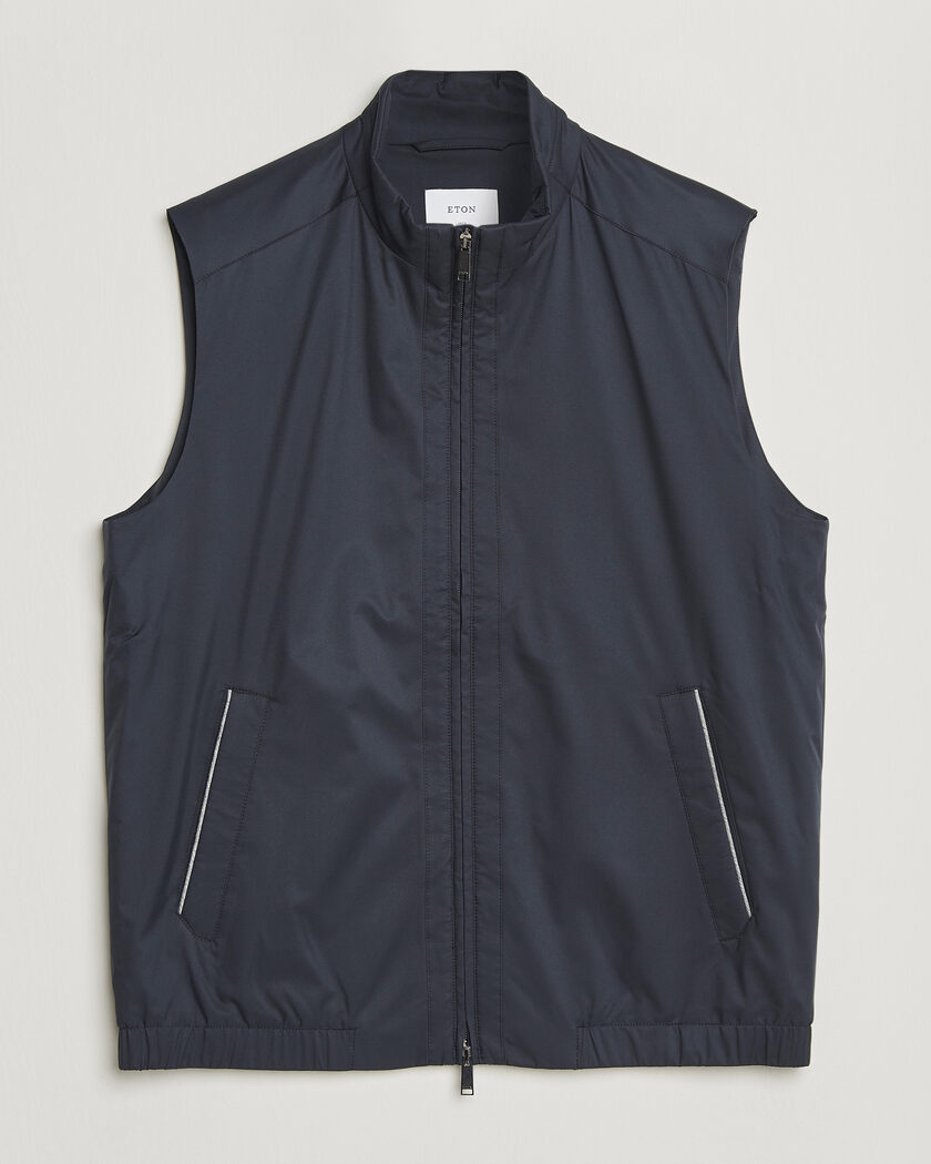 Eton Lightweight Wind Vest Navy Blue – Bleu