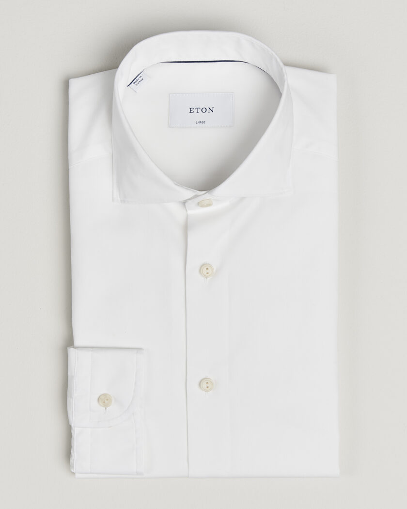 Eton Casual Fit Breeze Poplin Shirt White – Blanc