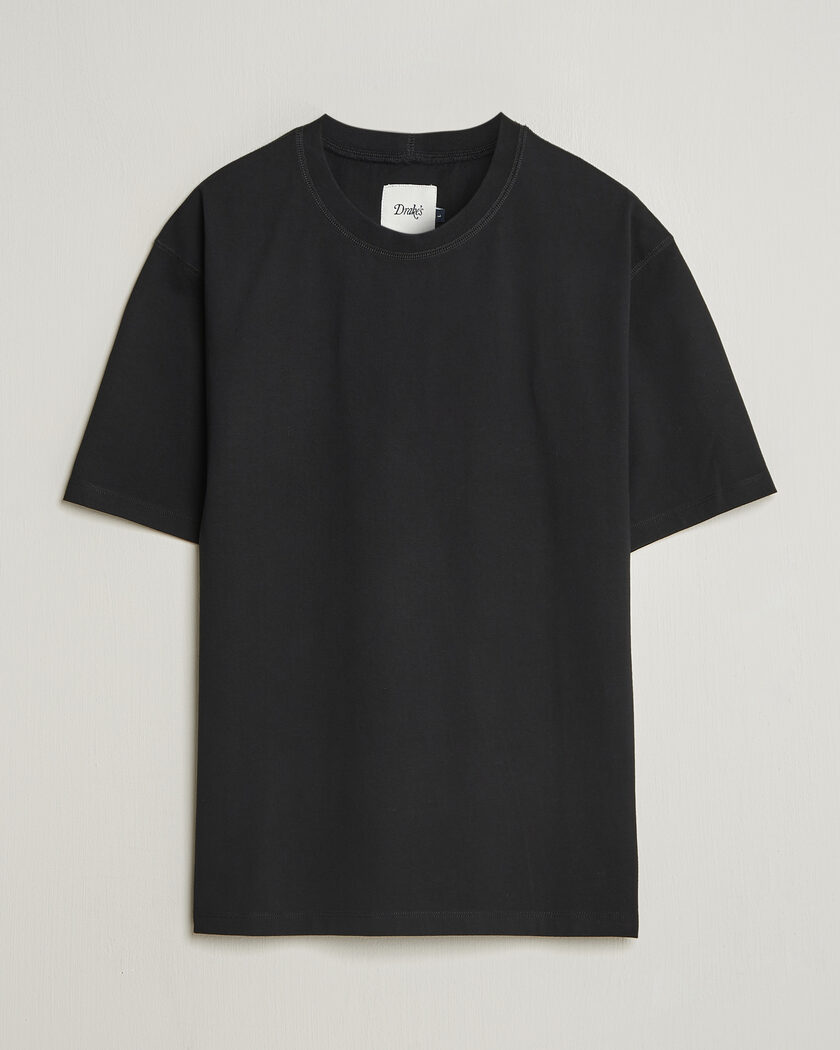 Drake's Short Sleeve Hiking T-Shirt Black – Noir