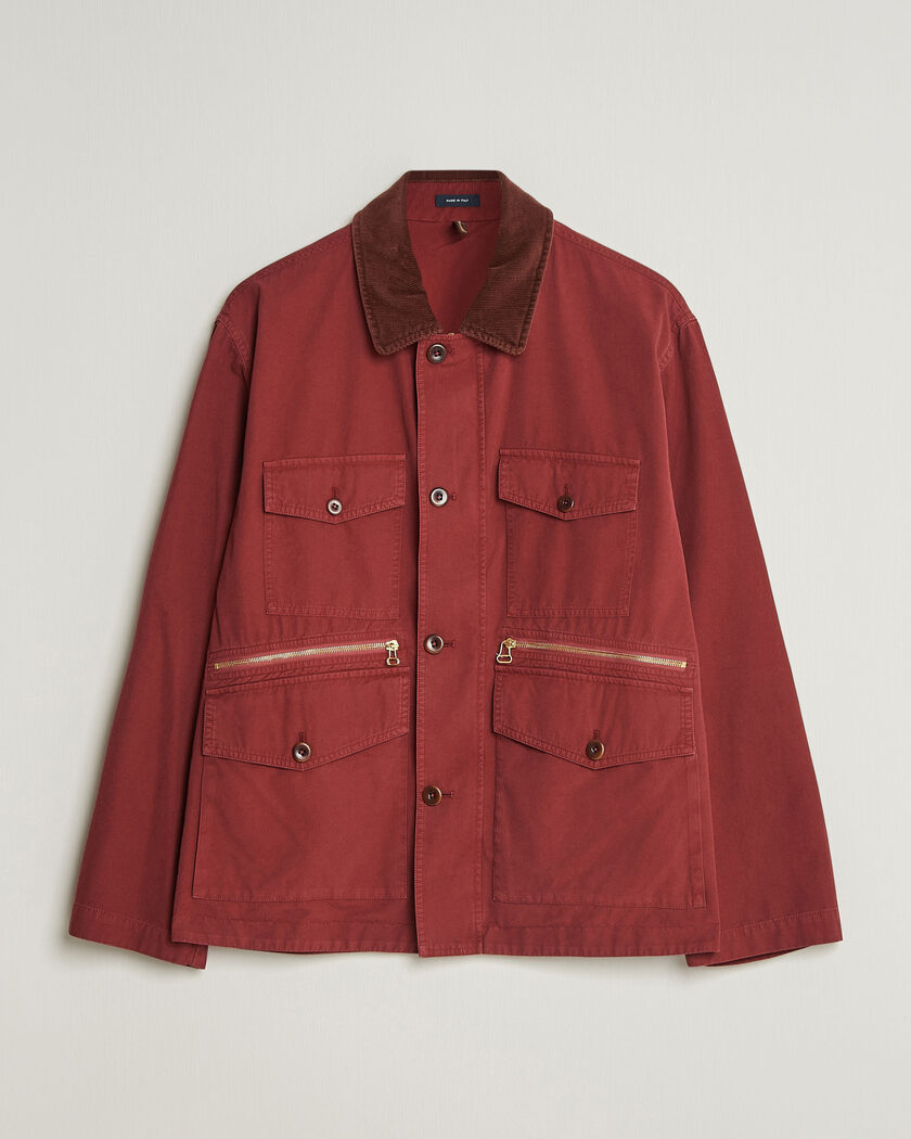 Drake's Hiking Jacket Washed Red – Rouge