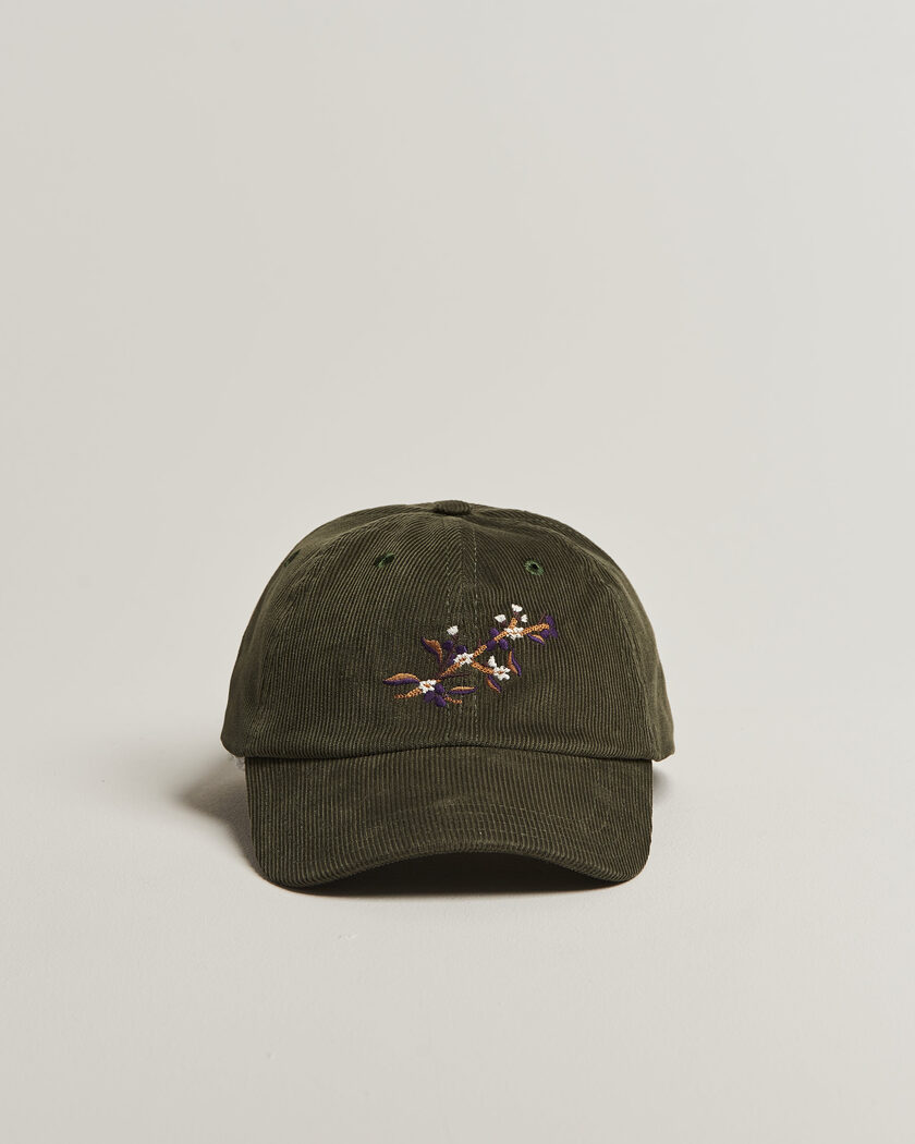 Drake's Blackthron Needlecord Baseball Cap Olive – Vert