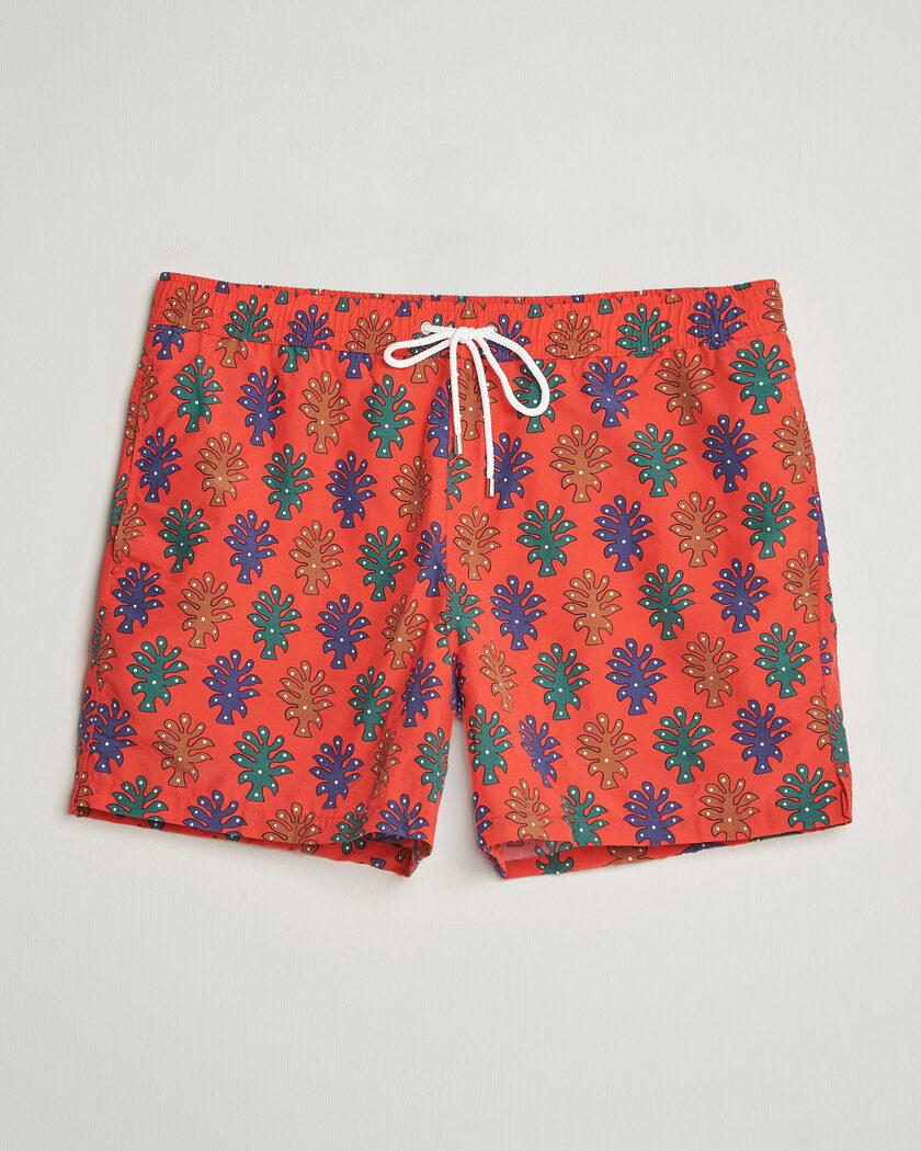 Drake's Trees Drawstring Swimshorts Tomato – Rouge