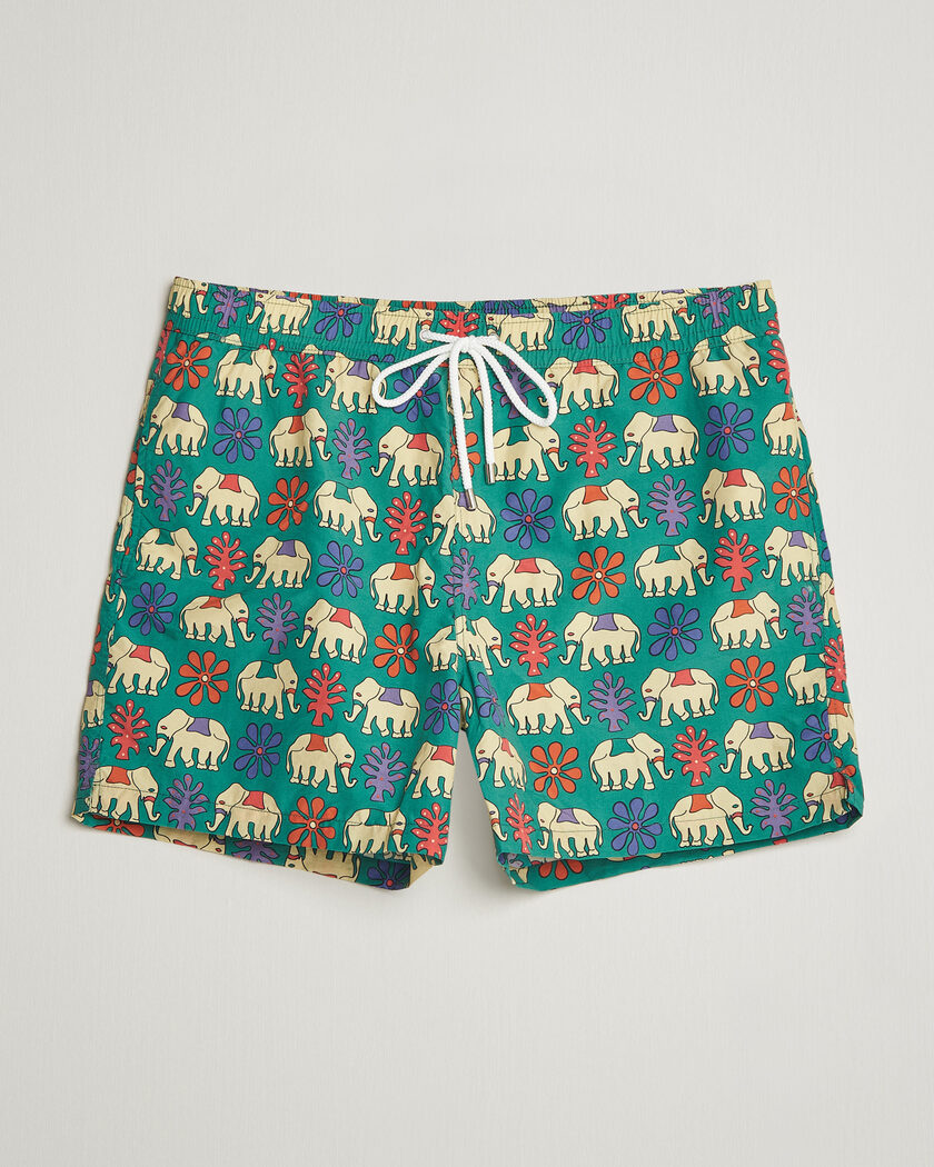 Drake's Elephants Drawstring Swimshorts Green – Vert
