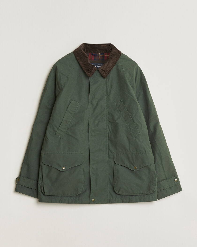 Baracuta Baracuta x Barbour Wax Jacket Olive - Acheter Baracuta