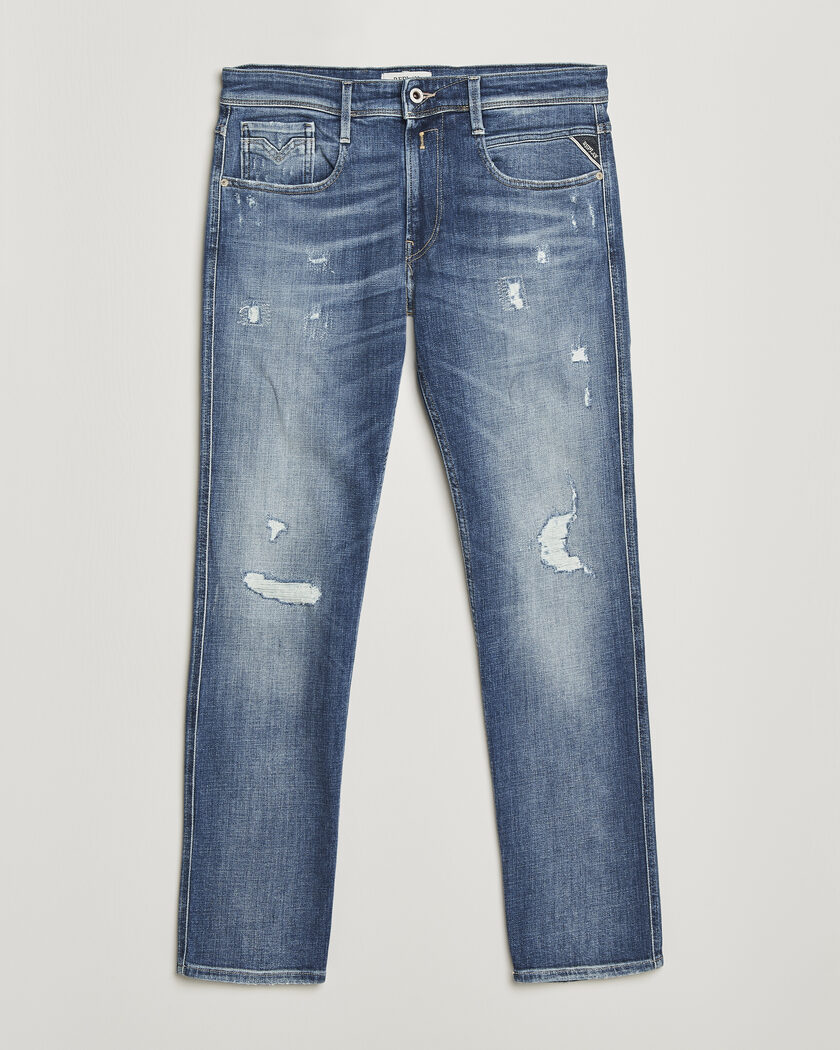 Replay Anbass 10 Year Wash Jeans Medium Blue – Bleu