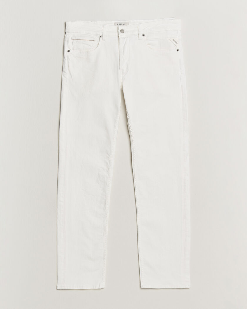 Replay Grover Straight Fit Powerstretch Jeans White – Blanc