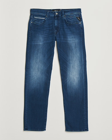 Replay Grover Straight Fit Hyperflex Jeans Dark Blue – Bleu