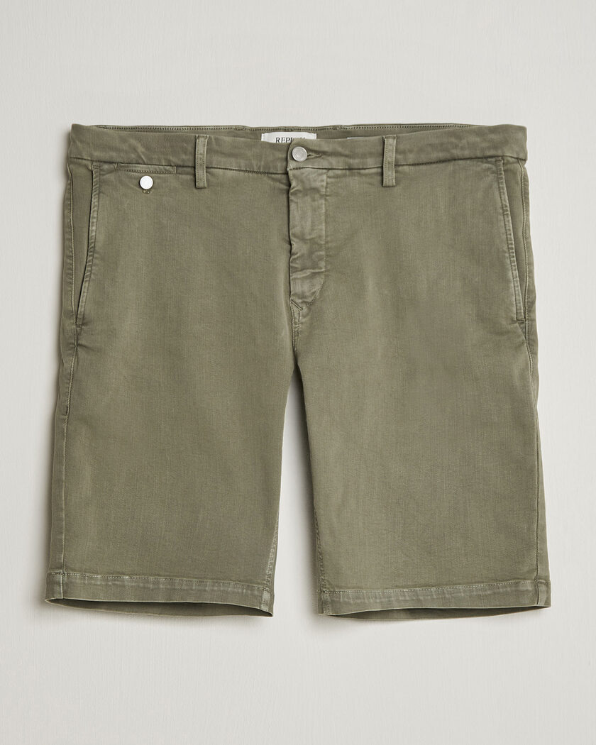 Replay Benni Hyperflex Shorts Military Green – Vert