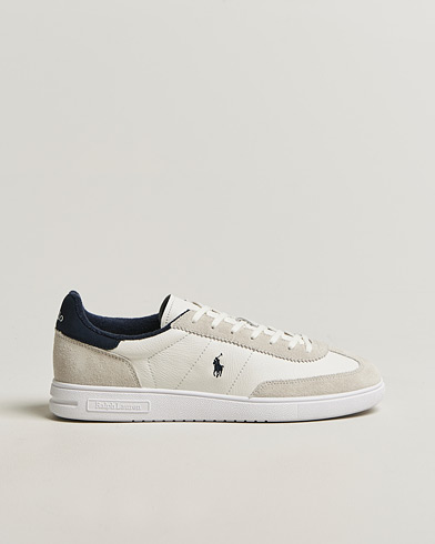 Polo Ralph Lauren Bedford Leather/Suede Sneakers White/Navy – Blanc
