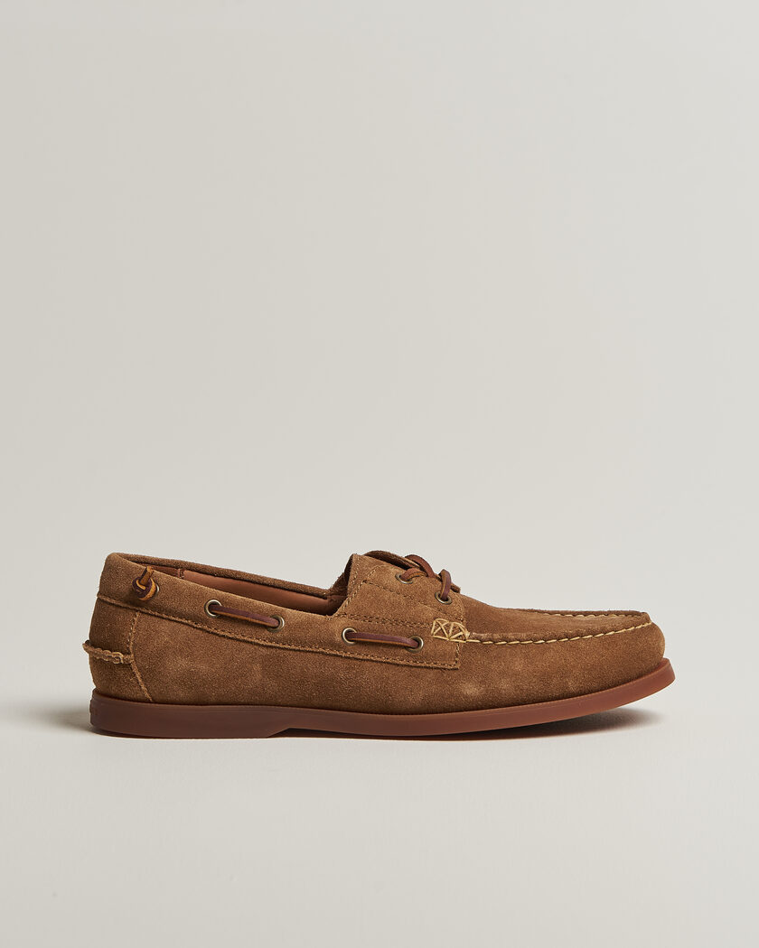 Polo Ralph Lauren Merton Suede Boat Shoe Desert Tan – Marron