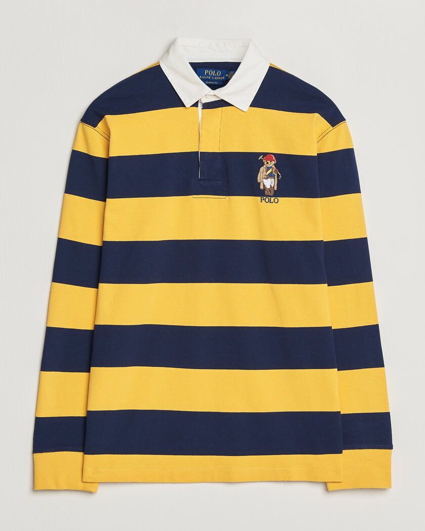 Polo Ralph Lauren Jersey Striped Rugger Newport Navy/Gold – Multicolore