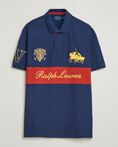 Polo Ralph Lauren Block Striped Polo Newport Navy – Bleu