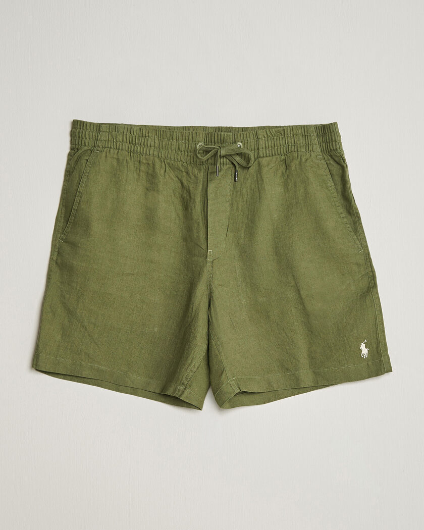 Polo Ralph Lauren Dyed Linen Shorts Garden Trail – Vert
