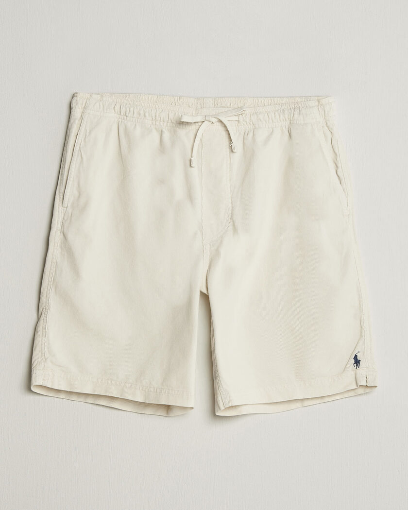 Polo Ralph Lauren Wale Cord Shorts Warm Cream – Blanc