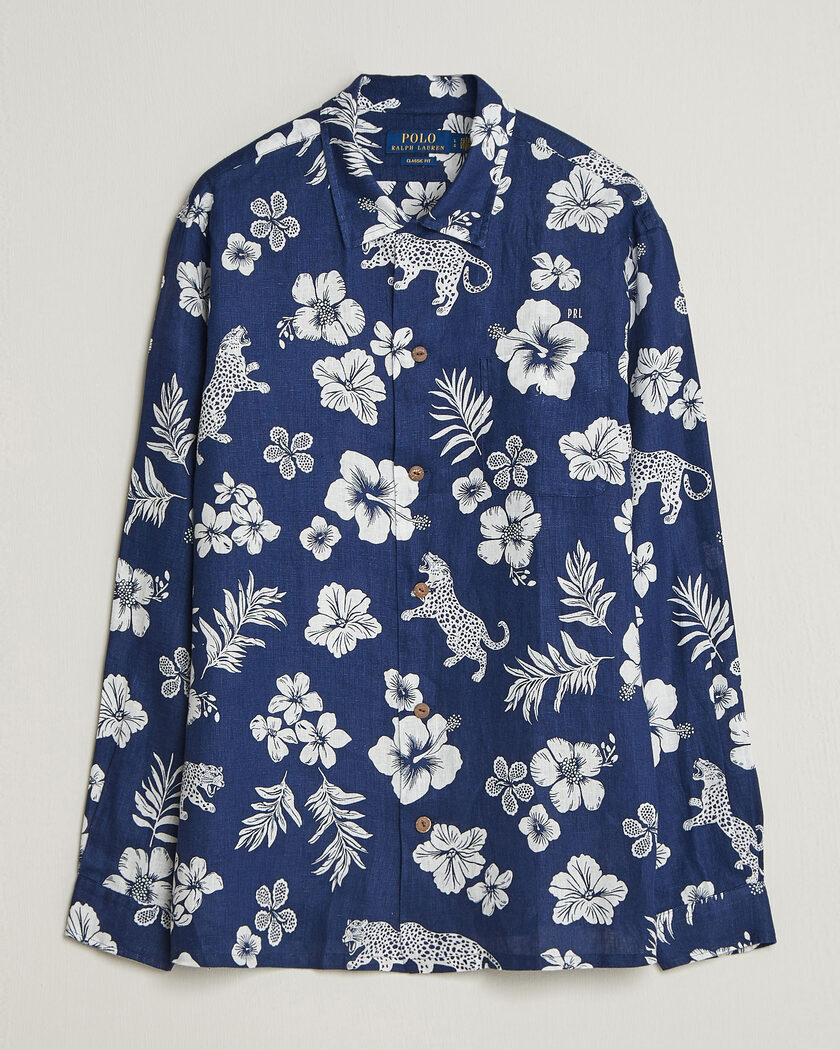 Polo Ralph Lauren Jaguar Camp Shirt Tropical – Bleu