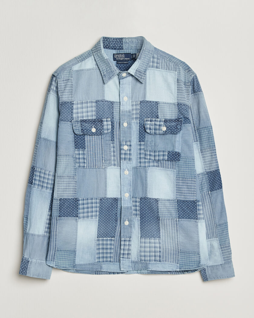 Polo Ralph Lauren Indigo Patchwork Shirt Blue – Bleu