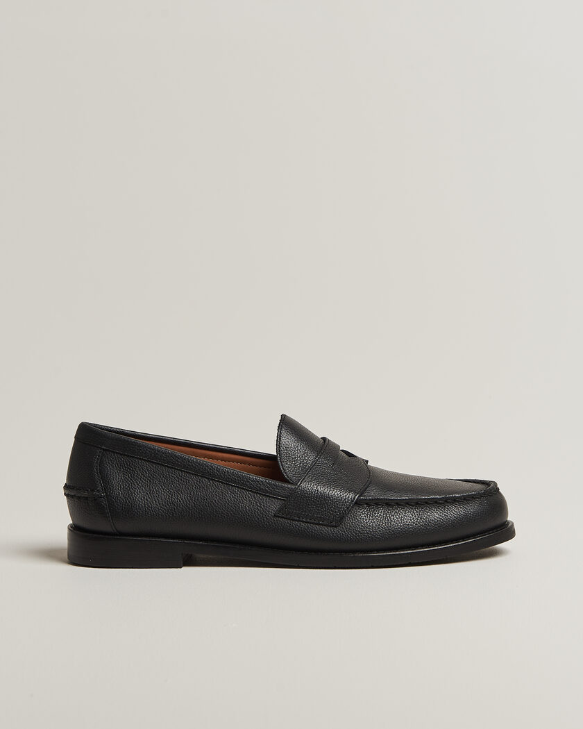 Polo Ralph Lauren Alston Penny Loafer Black Pebble Calf – Noir